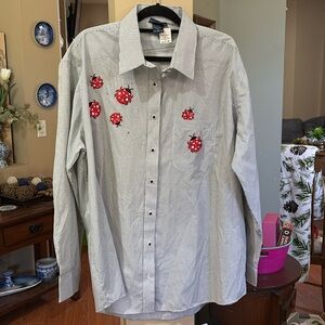 NWT Ladies full button from blouse